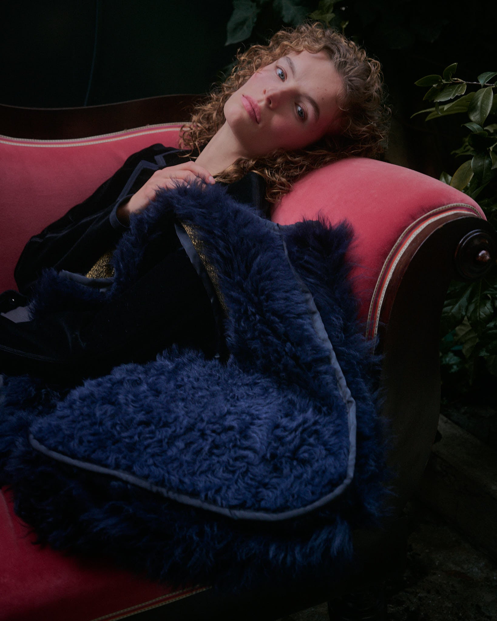 Borsa Gioda medium in Pelliccia