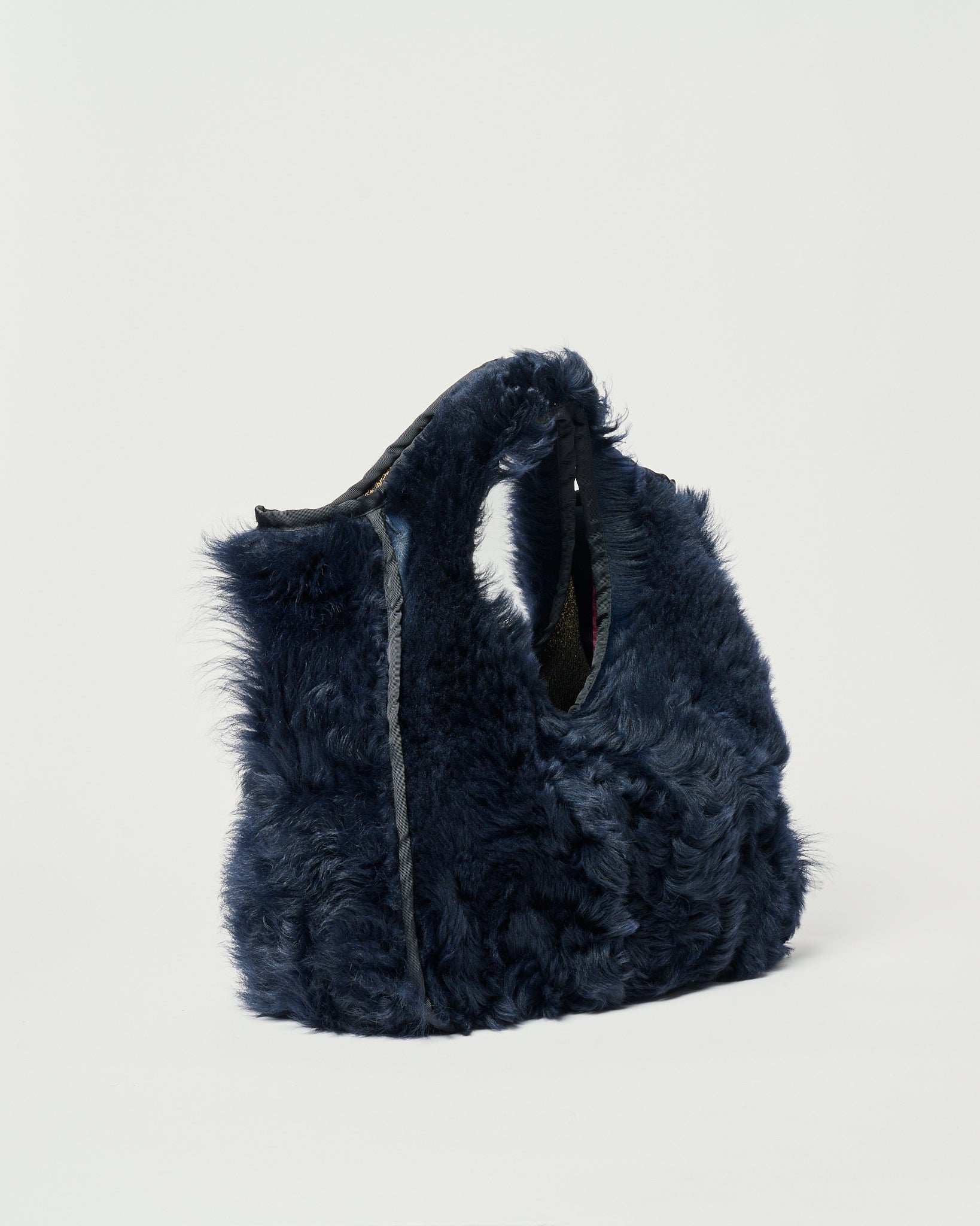 Borsa Gioda medium in Pelliccia