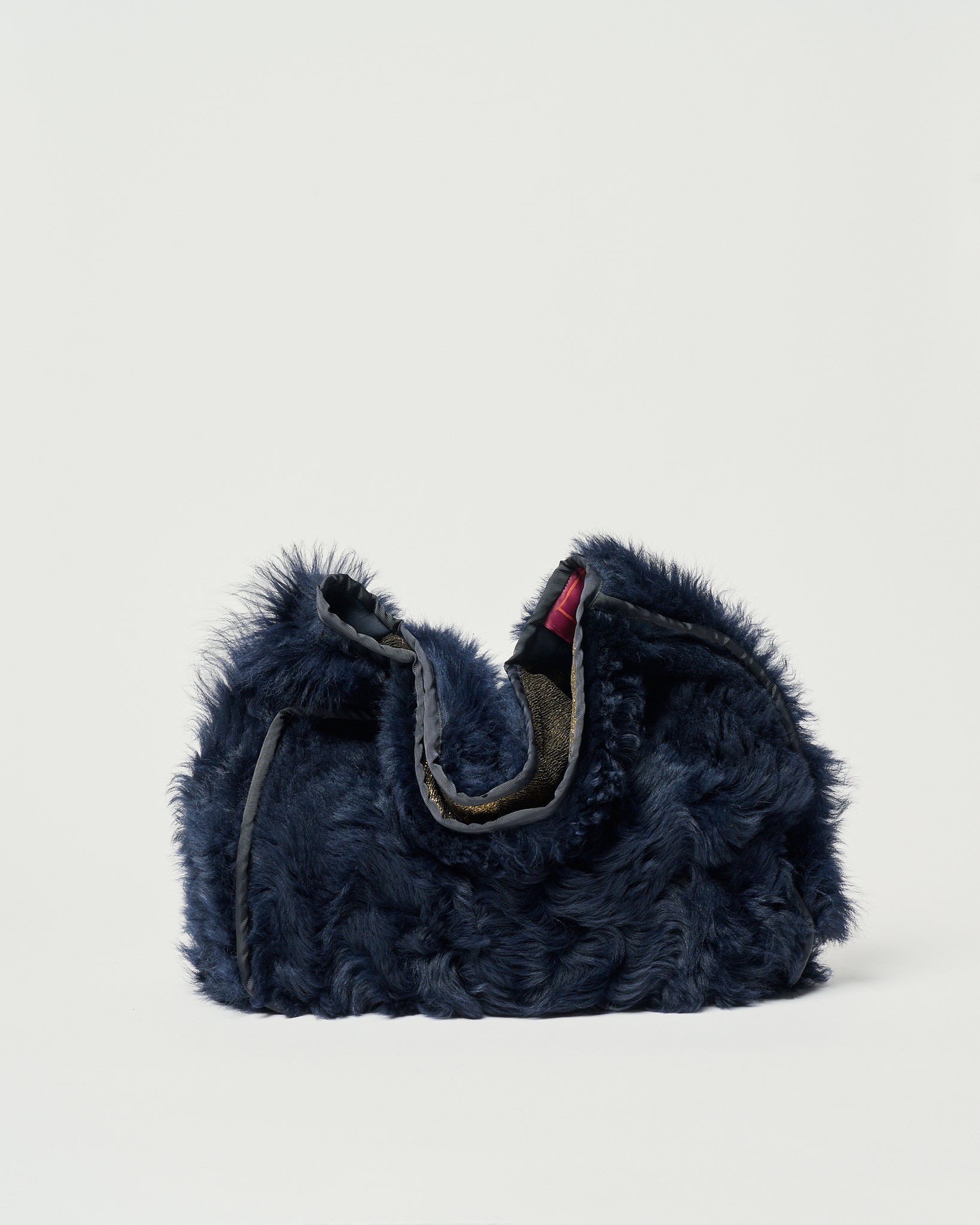 Borsa Gioda medium in Pelliccia