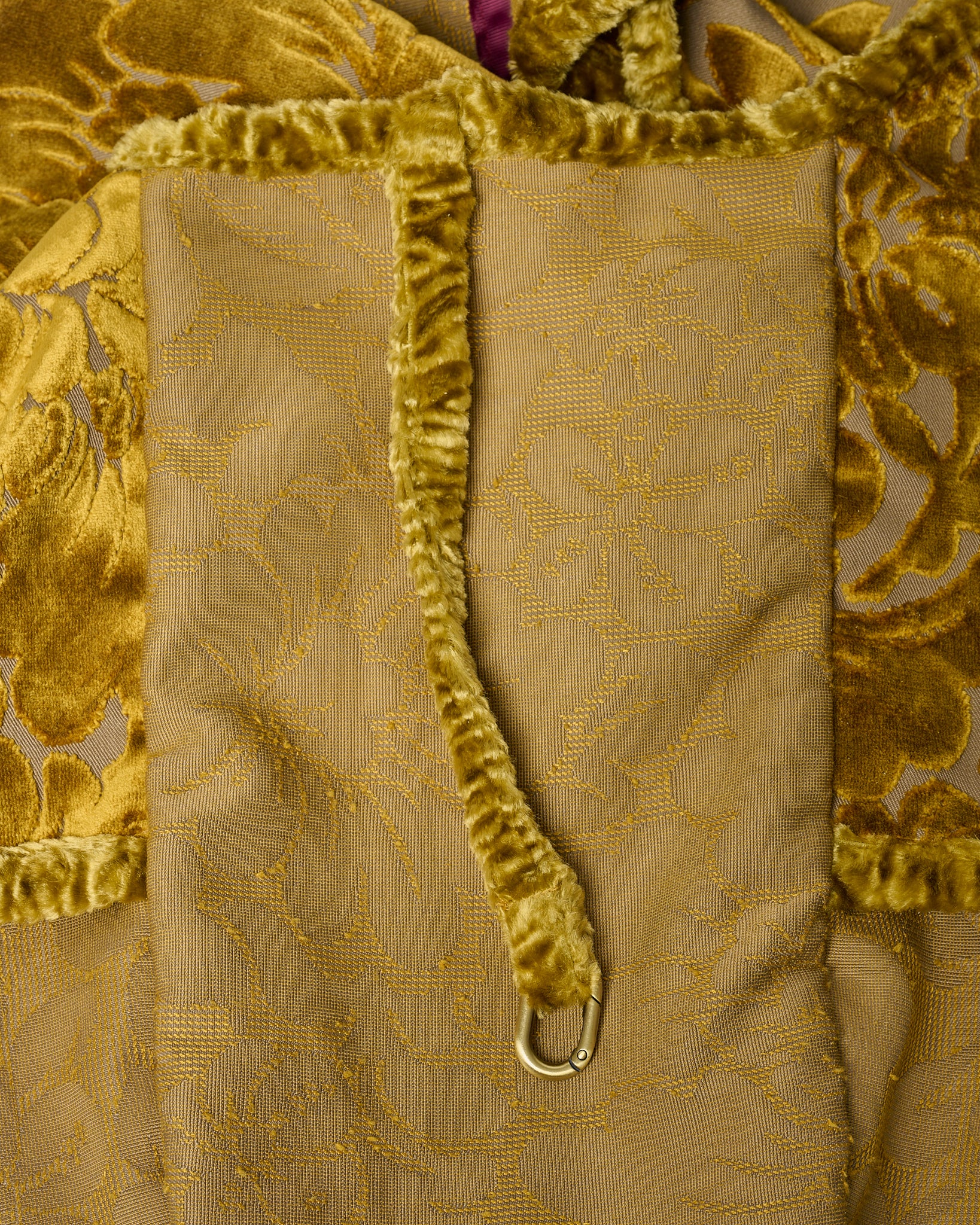 Borsa Gioda maxi in velluto Broccato